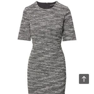 Banana Republic burgundy midi sheath dress